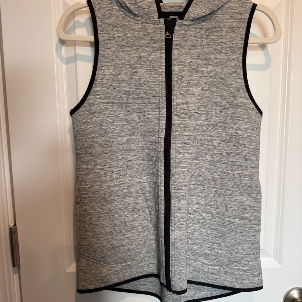 Lululemon Gray Sleeveless Zip-Up Hoodie